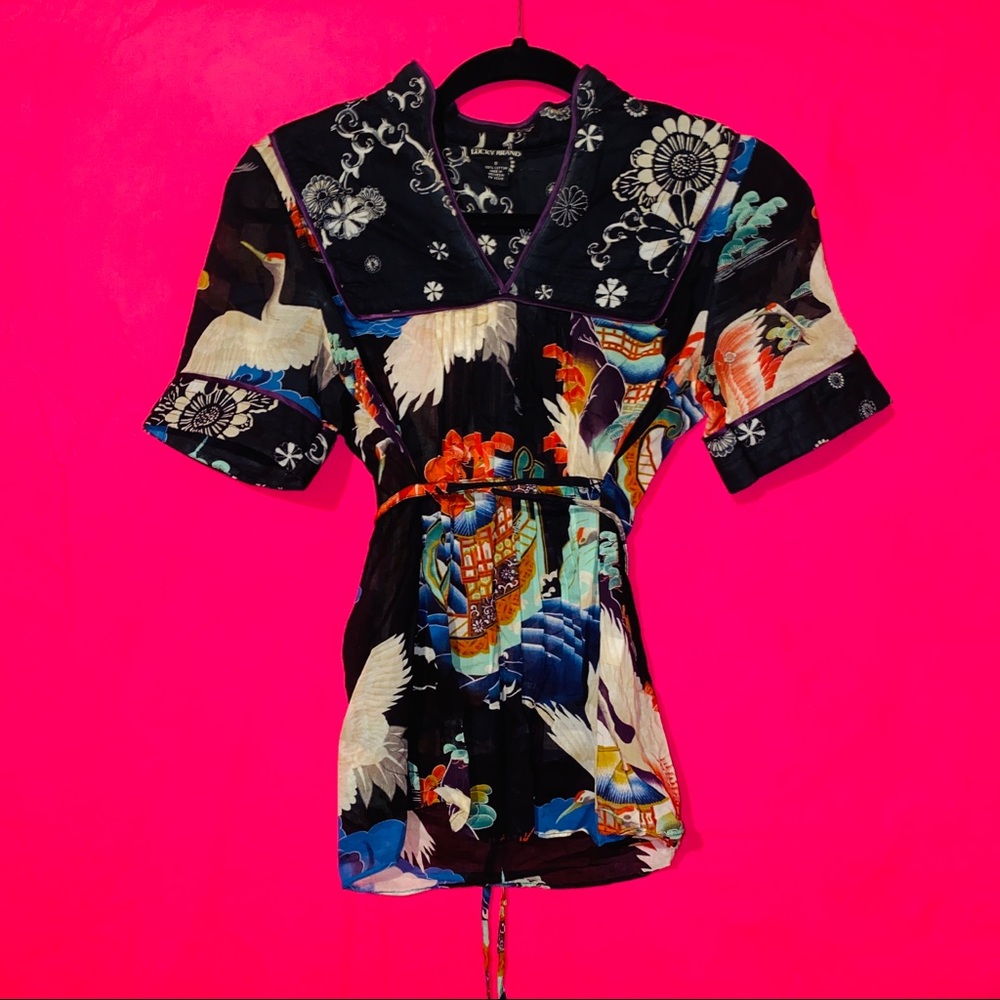 Lucky Brand Tied Blouse